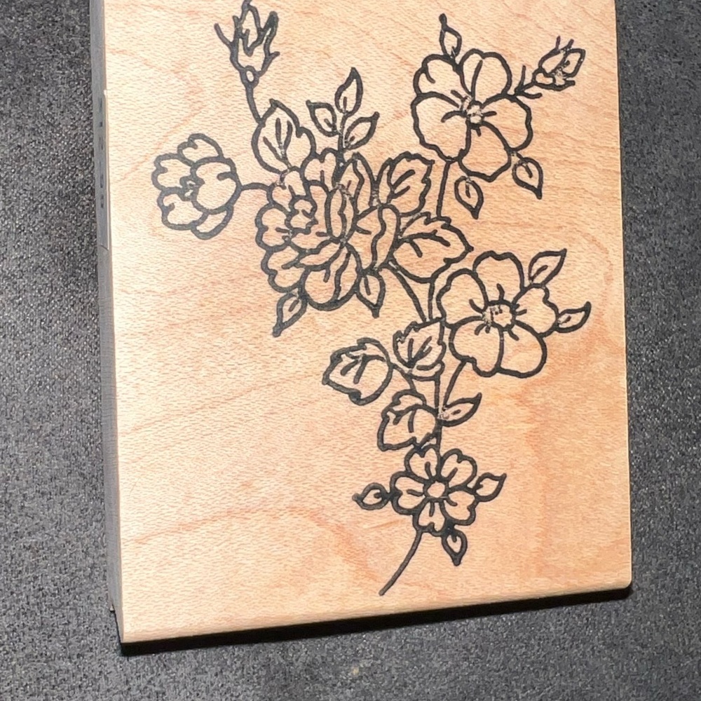 Floral Wooden Stamp